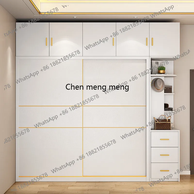 

Light Slide Rail Wardrobe High Quality Simple Drawers White Bedroom Wardrobe Storage Cabinets Mueble Organizador