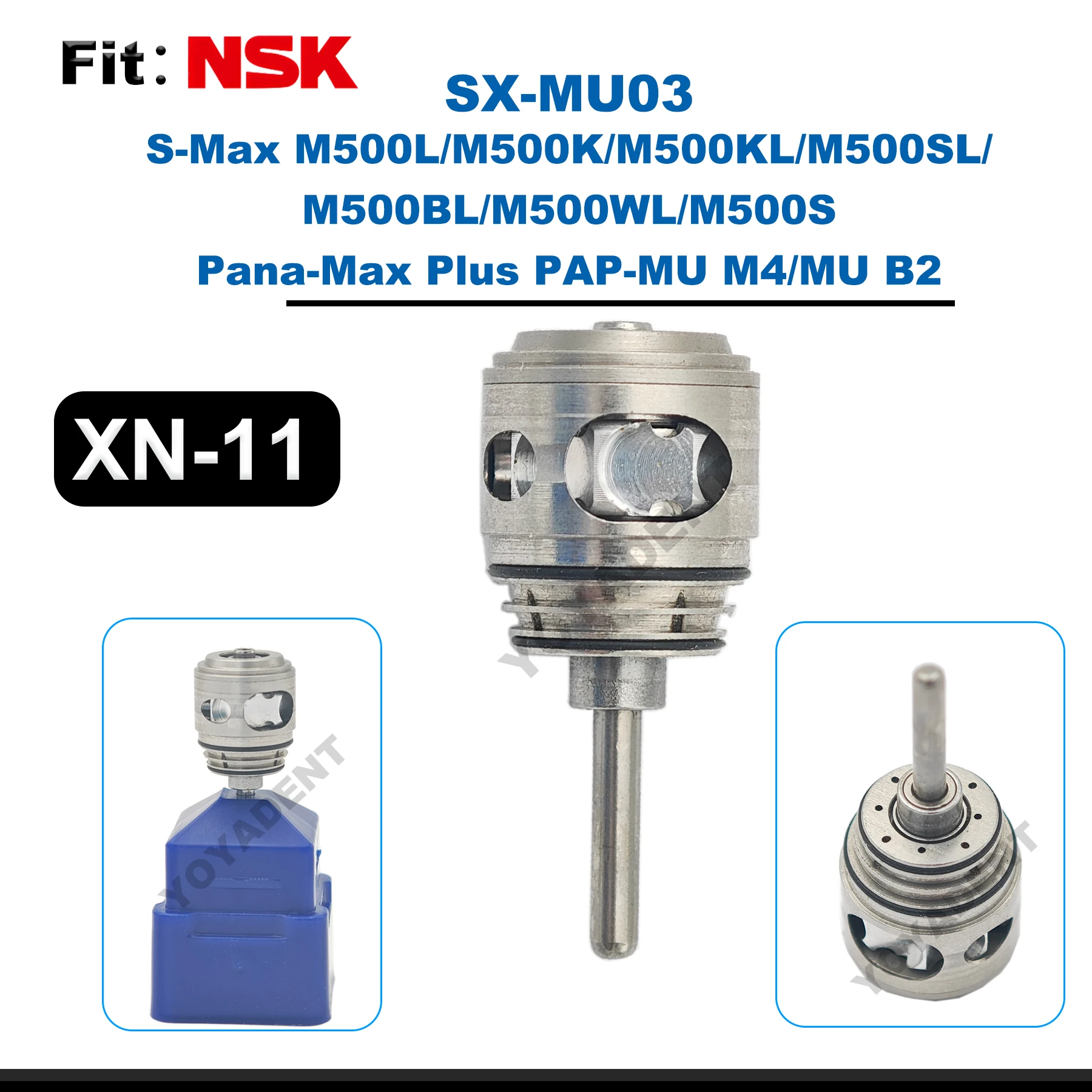 Dental Turbine Cartridge Fit NSK S-Max M500L/M600L Pana-Max Plus PAP-MU/SU M4 B2 High Speed Handpiece Air Rotor