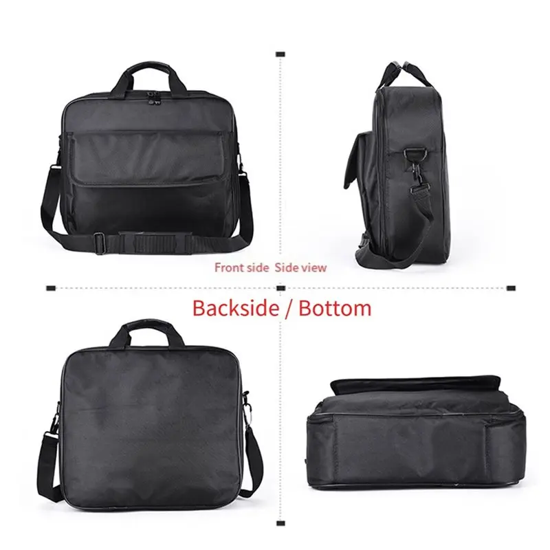 ABZZ-Projector Case Protective Box Travel Carry Projector Bag Shoulder Handbag Crossbody Bag Shockproof Storage Compartments