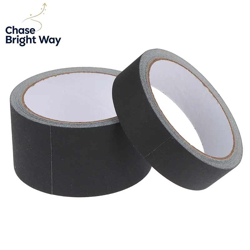 Black Gaffer Tape No Residue Non-Reflective Easy Tear Book Repair Tape Matte