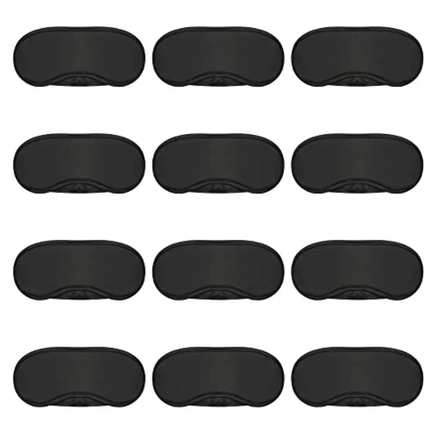 

Mudder 12 Pack Sleep Mask Blindfold Eye Masks with se Pad and Elastic Straps for Women Men Black