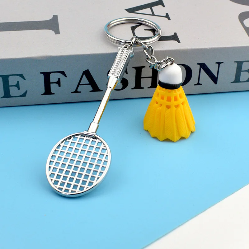 Badminton Keychain - New Design Cool Luxury metal Keychain Car Key Chain Key Ring chain pendant For Enthusiasts Gift  #1-17228