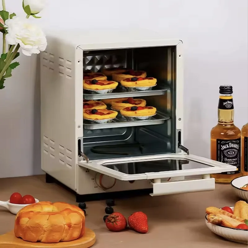 Large-Capacity 15L Household Electric Oven, Multi-Functional Three-Tier Vertical Egg Tart Oven