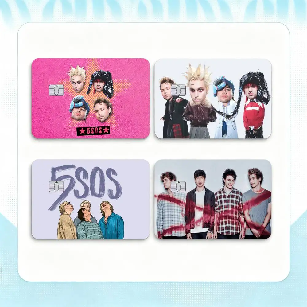 5 S-Seconds of Summers 5SOS  Credit Card HD Stickers Game Card Decal Small Chip Waterproof Sticker Gift