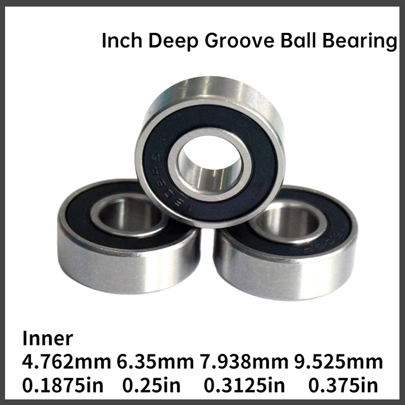 4pcs British Non-standard Deep Groove Ball Bearing 1601 1602 1603 1604ZZ 2RS Inner 4.762 6.35 7.938 9.525mm