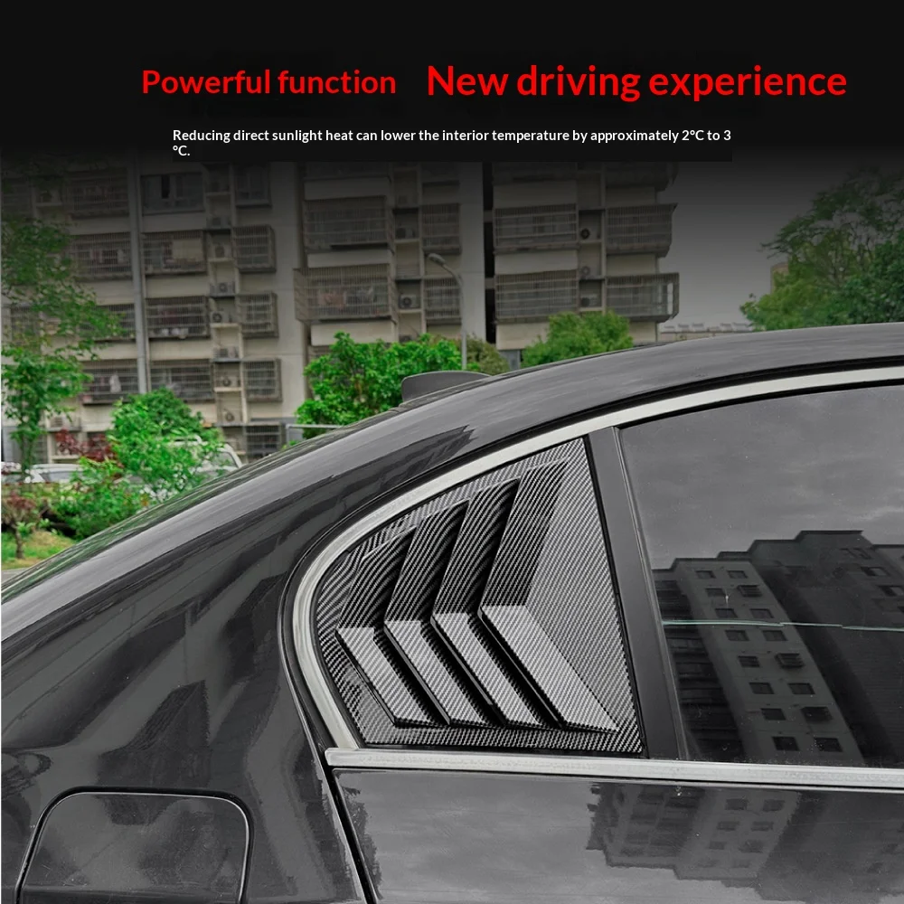 Applicable to 2005-2010 BMW BMW 5 Series E60 rear triangular window blinds car sticker cross-border modification accessories