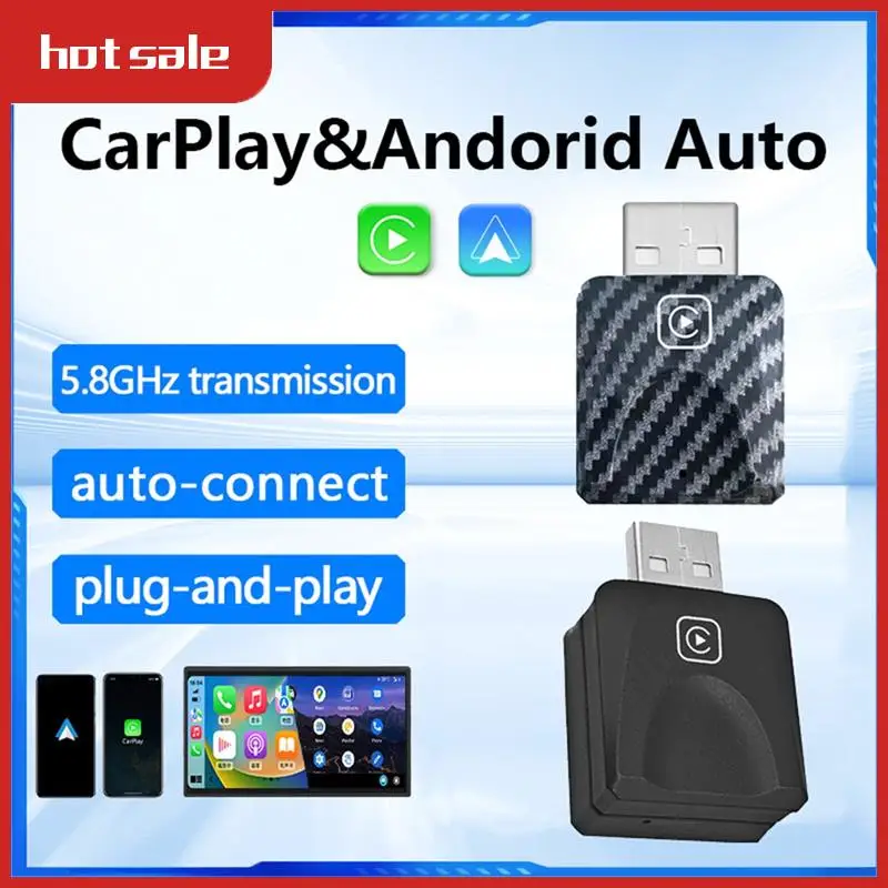 

Mini For Carplay Wireless Adapter Car Play Dongle Bluetooth Wifi Fast Connect Plug & Play For Wired Carplay Car