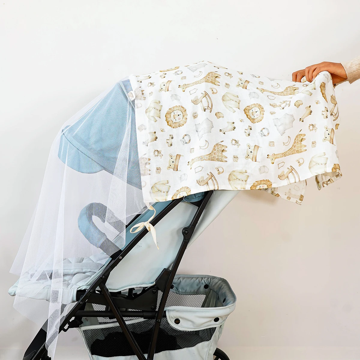 Elinfant Digital Print Breathable Breastfeeding Cover Baby Feeding Nursing Cover Adjustable Nursing Apron Outdoor Stroller Cover