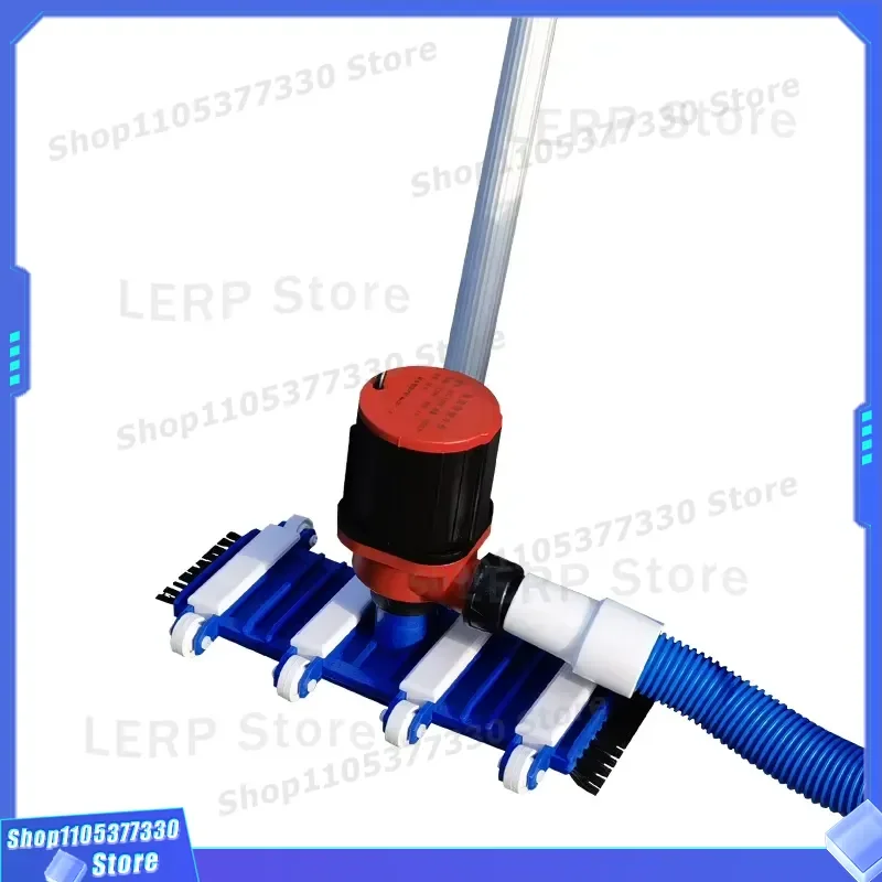 Portable Handheld Pool Vacuum Cleaner with Brush Strong Suction Swimming Pool Cleaning Tool for Debris Leaves Dirt Removal