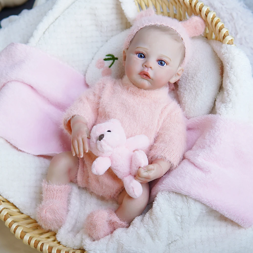 Lifelike Full Silicone Real Newborn Handmade Custom Hair Crying Sleeping Magnetic Pacifier Anatomically Correct Reborn Baby Doll
