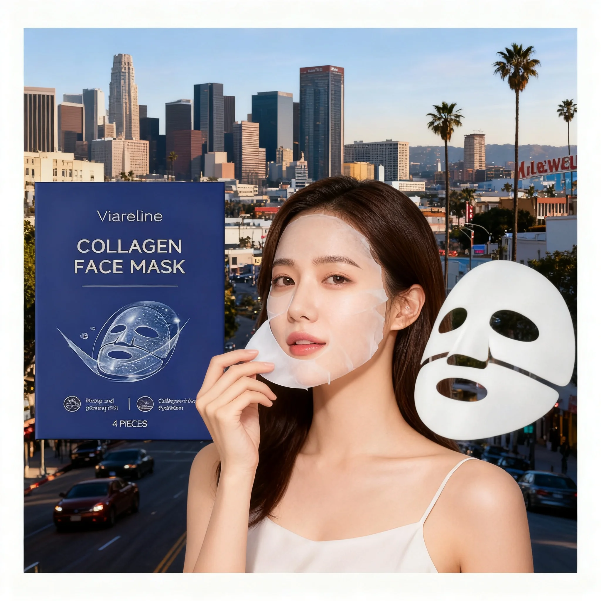 1/4/8pcs Bio Collagen Face Mask Anti Wrinkle Fade Face Fine Line Lift Firm Skin Anti-Aging Brighten SkinCare Korean Cosmetics
