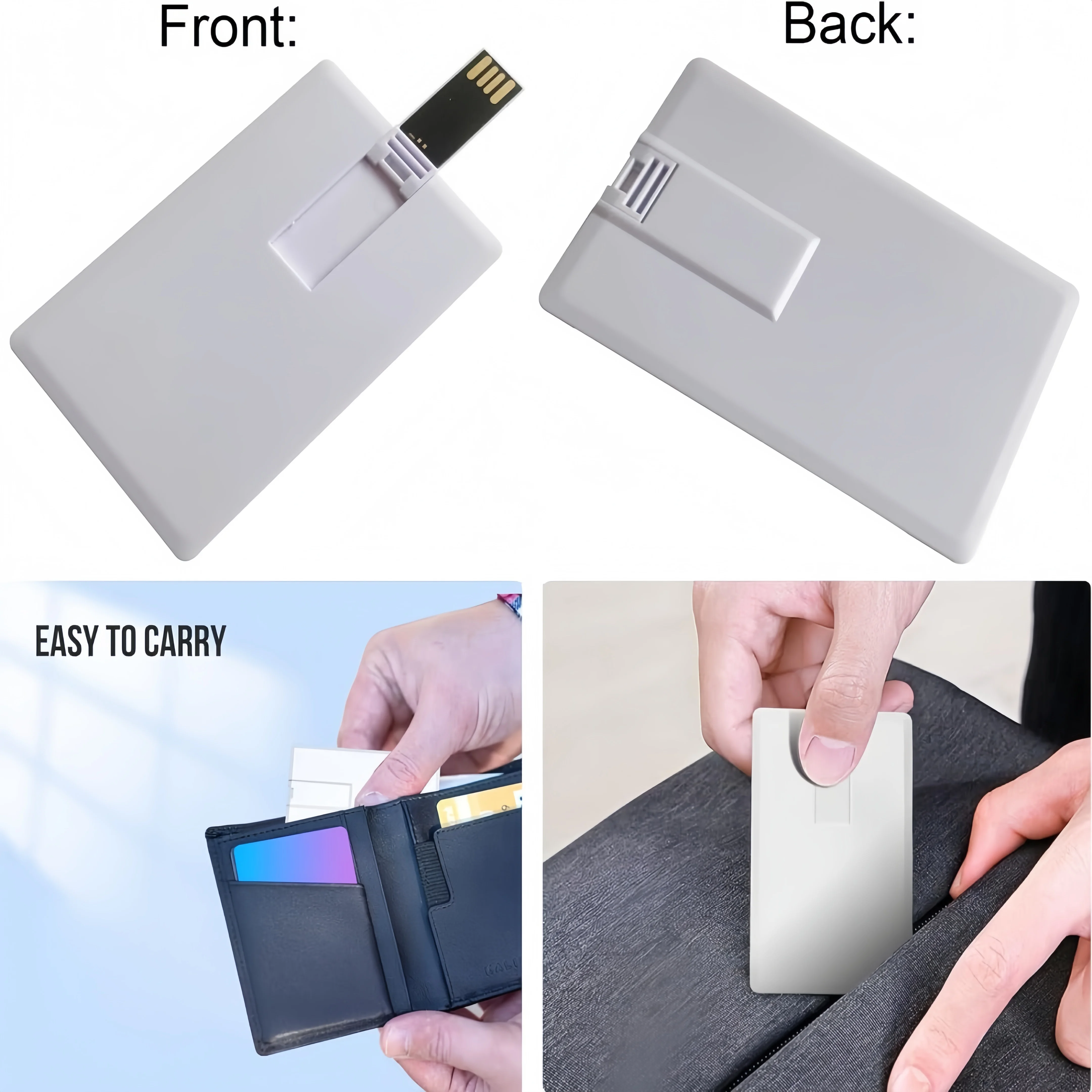 10 pcs custom logo card usb 2.0 memory flash pen drive