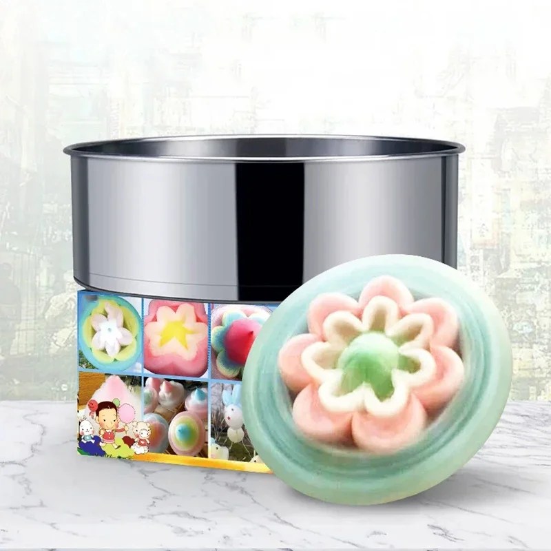 Commercial Electric Gas-Powered Cotton Candy Machine for Making Fancy and Stretchy Cotton Candy, LPG-Heated 12V/7A