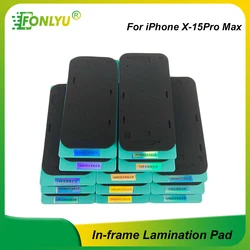 Schermo LCD Inframe stampo per laminazione tappetino in Silicone nero con stampo per cornice per iPhone 15 14 13 15Pro Max Plus strumento di riparazione del telefono