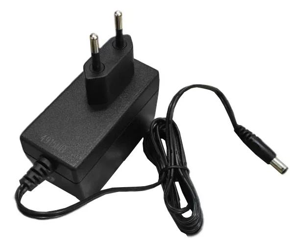 Power Adapter 9.6V 2A, Barrel 5.5/2.1mm, EU 2-Pin Plug, DSA-20PFE-12