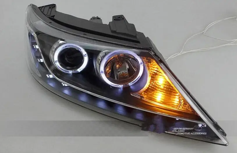 2pcs cars Head light For KIA sorento 2009 2010 2011 2012 Headlight LED DRL Running lights Bi-Xenon sorento Fog light