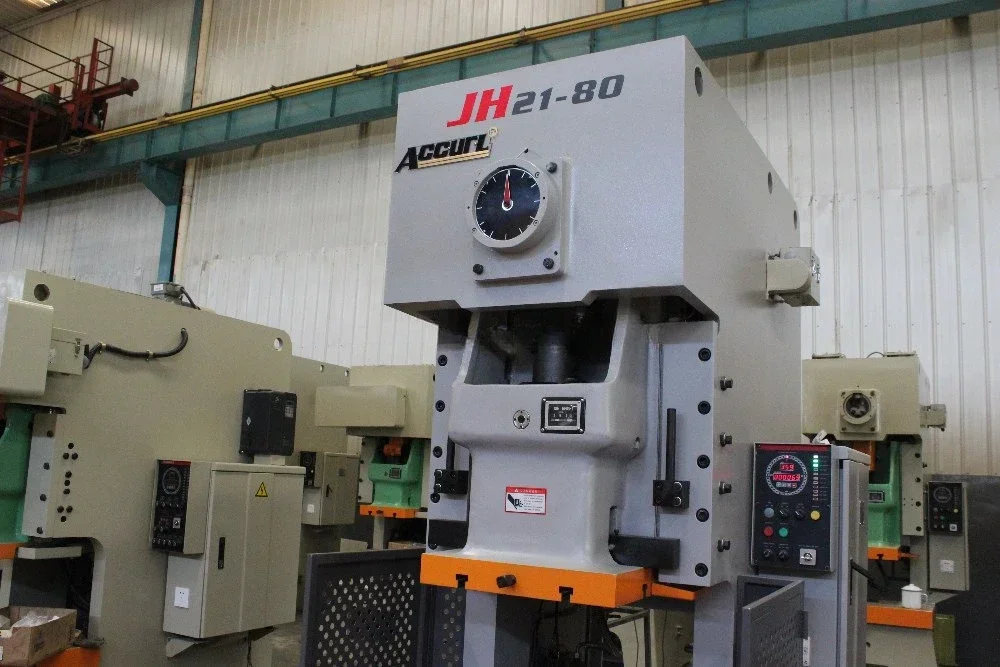 Hydraulic Metal Punching Machine JH21 Aluminium Foil Container Punching Machine Heavy Duty One Piece Welded Steel Frame