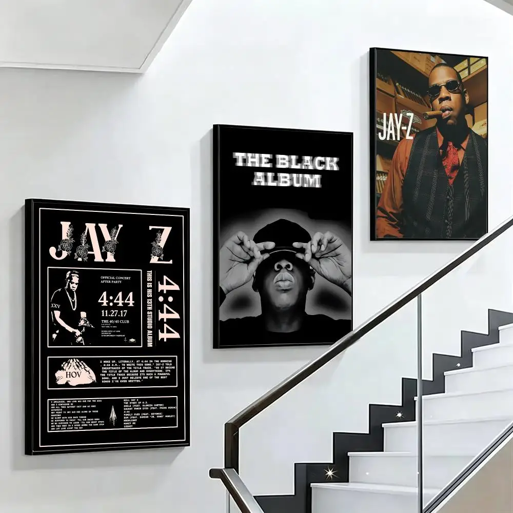 music Jay‑Z Poster HD poster black and white simple home decoration suitable for living room bedroom corridor and gift giving