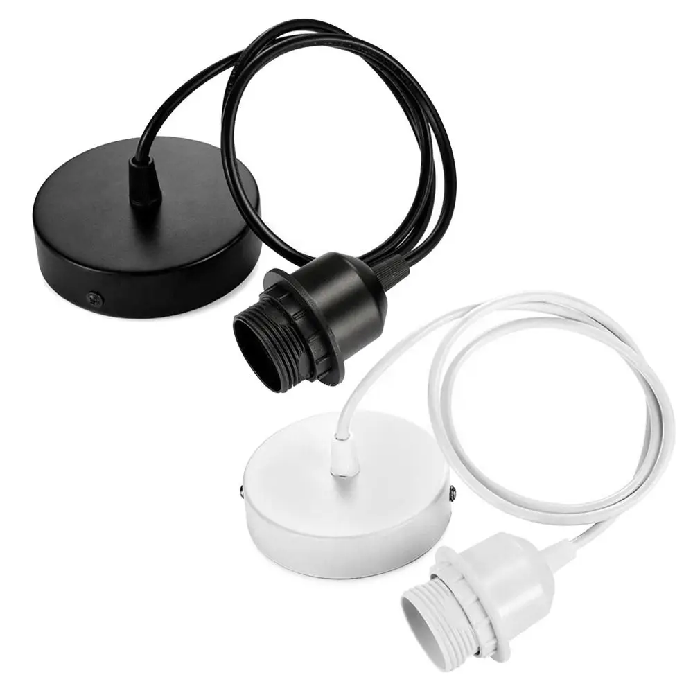 

Прочный винтовой держатель лампы E27, 1 м/1,5 м, подвесное освещение, абажур, установка своими руками, подвесной светильник