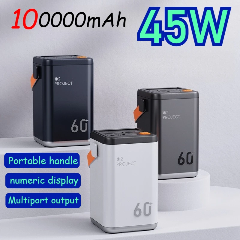 

100000 мАч аккумуляторы большой емкости PD45W быстрое зарядное устройство портативный внешний аккумулятор для Iphone Xiaomi Huawei запасной аккумулятор для ноутбука