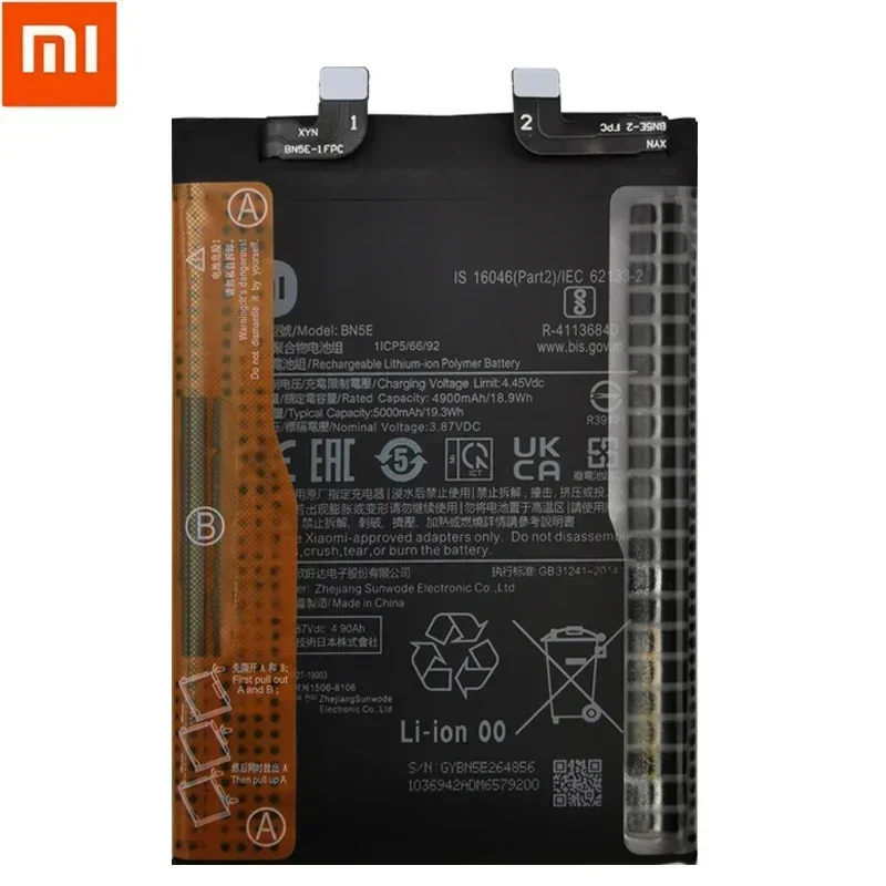 100% Original New High Quality 5000mAh BN5E Battery For Xiaomi Redmi Note 11 Pro 5G/ POCO X4 PRO 5G Mobile Phone Batteries