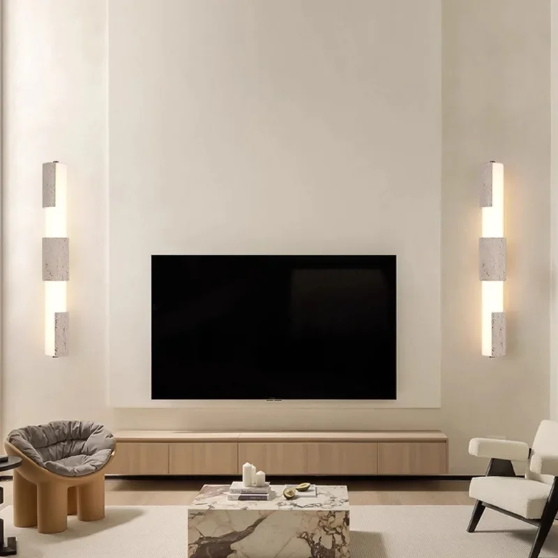 Simplicity Nordic Acrylic Stone Sconces Plastic LED Wall Lamps Indoor Art Lustre Lights for Bedroom Home Decoration Chandeliers
