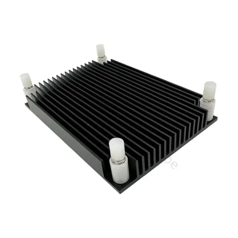 96BA Board Cooling Aluminium-Kühlkörper 80 x 55 x 10 mm mit flacher Basis und vier Befestigungslöchern für passive – Detail 4