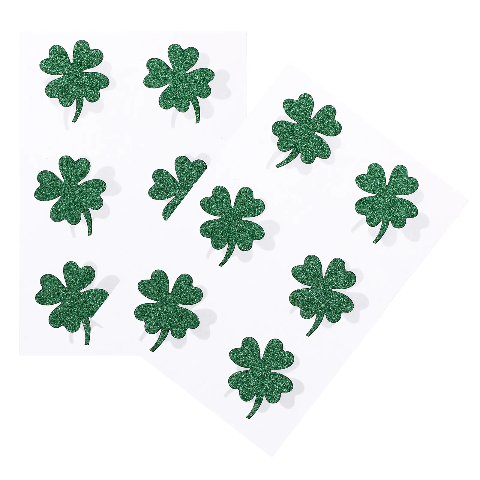 

24Pcs Four Leaf Clover Stickers Green Glitter Shamrock Stickers St Patricks Day Scrapbook Decor St Patricks Day Decor