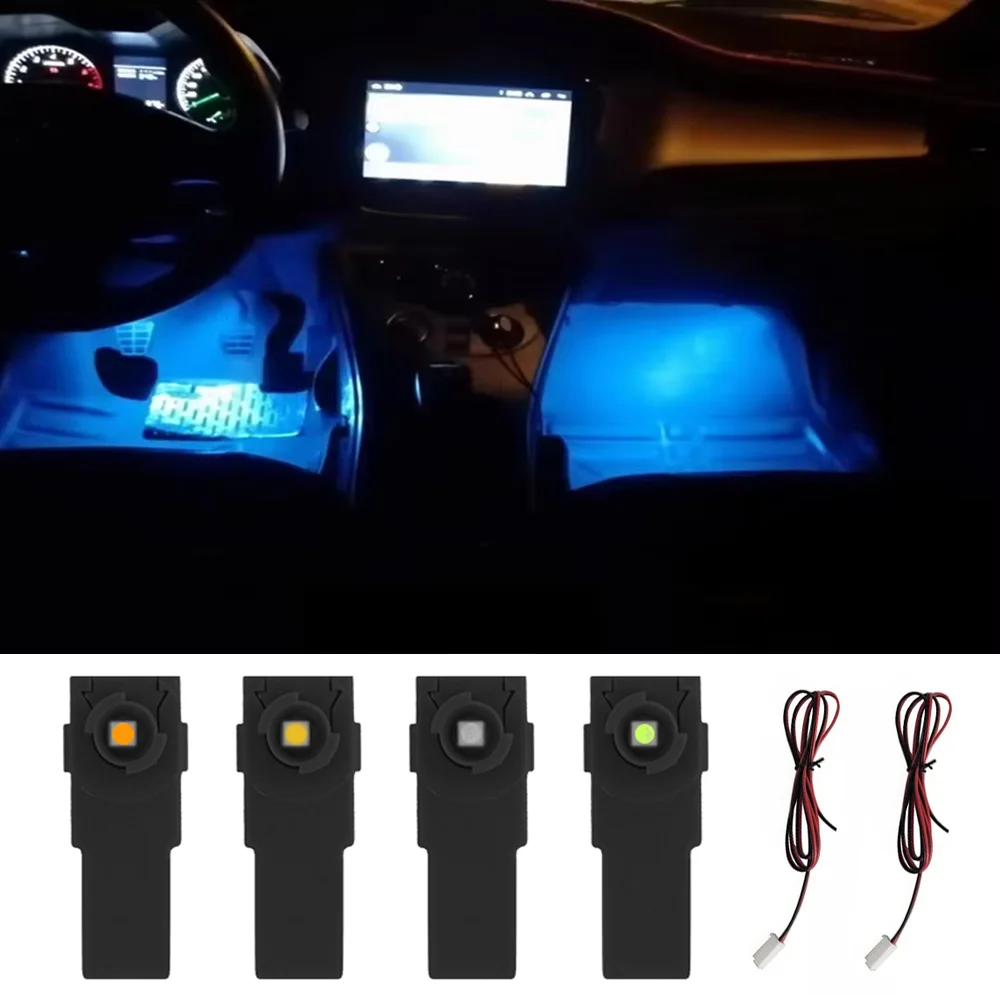 

2/4 Pcs 12V LED Inner Ambient light For Toyota/Lexus/Honda/Mazda/Subaru Compatible Illumination Foot Lamp Glove Box Lamp