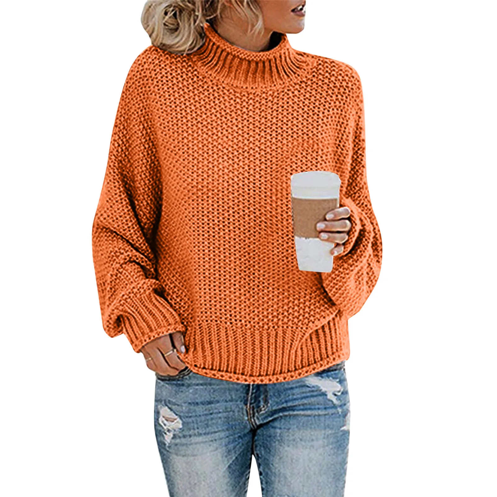 Sweater Female Autumn Winter Knitted Women Sweater Pullover Female Tricot Jersey Jumper Femme High Collar Women Clothes