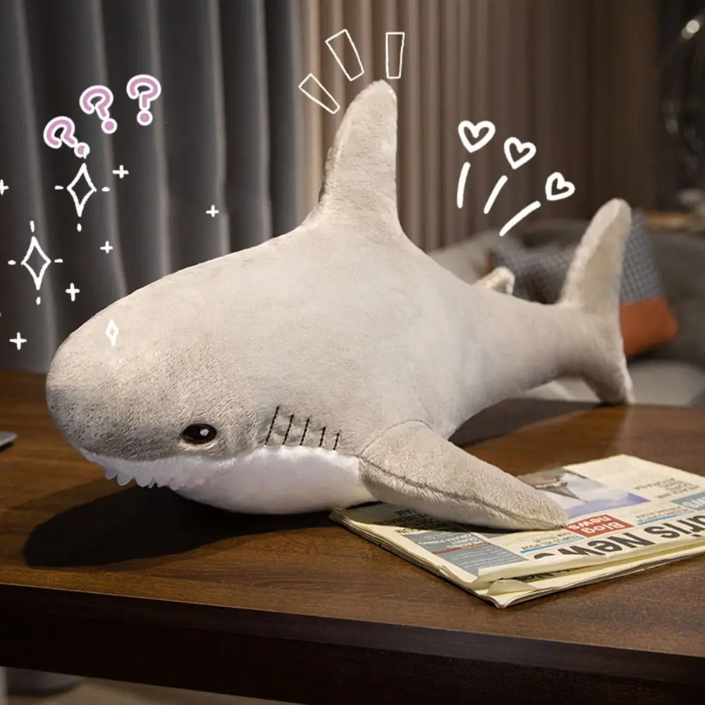 

Animal Cartoon Shark Plush Toy Simulation Funny Shark Pillow Cushion Giant Kawaii Animal Reading Pillow Children