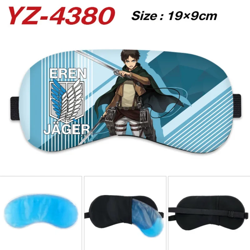 Attack on Titan Anime Cosplay Eye Mask Woman Eren Levi Mikasa   Armin Cartoon Eyepatch Man Sleep Eyeshade Unisex Blindfold Gift