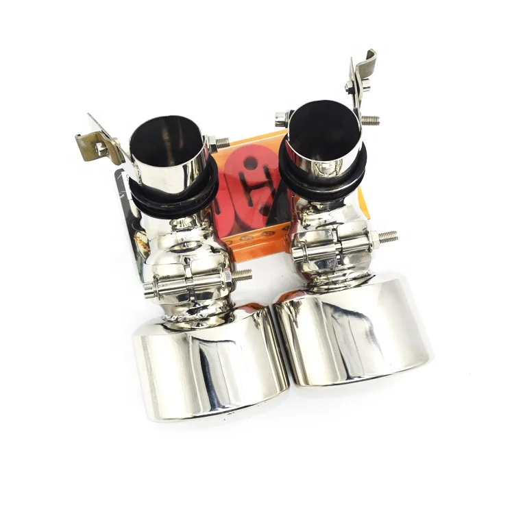 SYPES Car Exhaust Pipes for Mercedes W211 E200 E240 E260 E280 E350 Stainless Steel Exhaust Tips Performance Muffler Tip OEM