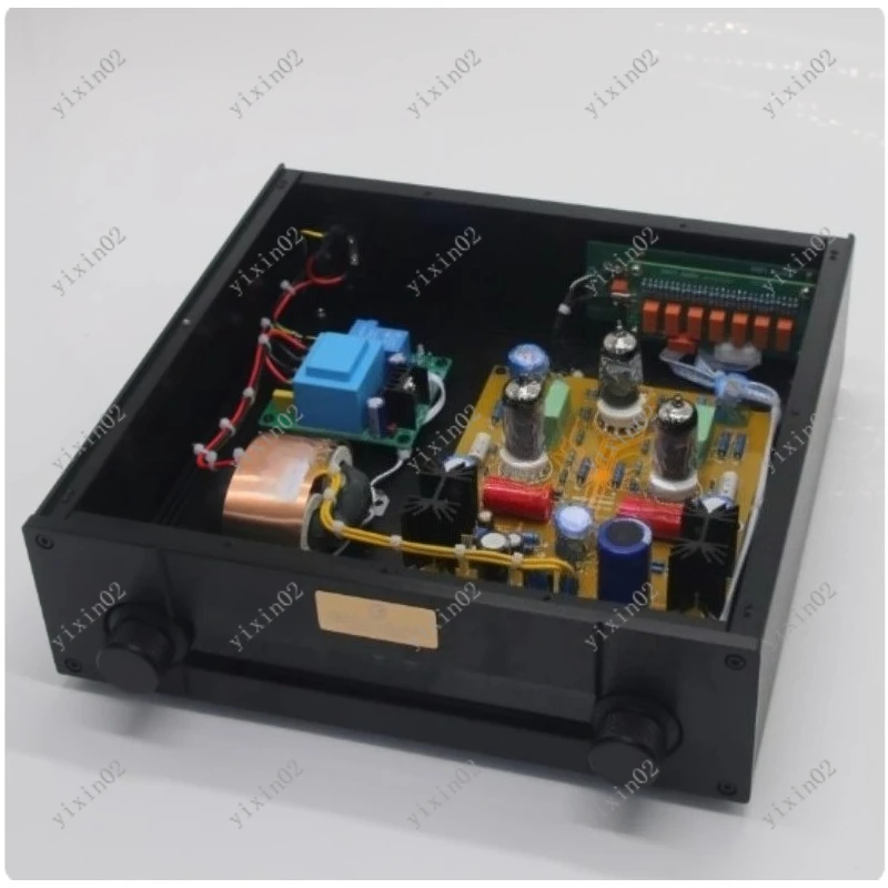 HiFi M7 Tube Preamplifier Full Set with Remote Volume Control And 4-Way Audio Input for Enhanced Sound Quality