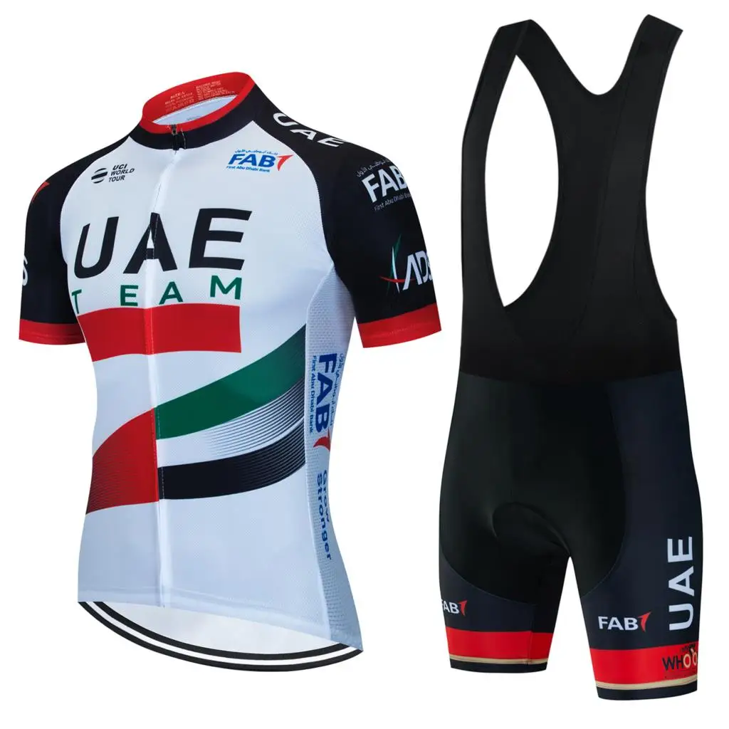 

UAE Cycling jersey Sets 2024 Men's Cycling Clothing Summer Short Sleeve MTB Bike Suit Bicycle Bike Clothes Ropa Ciclismo Hombre