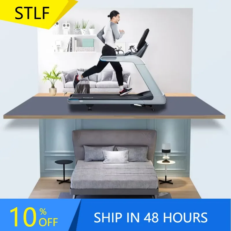 YTYIN Deren China جهاز سير كهربائي عالي الجودة من الشركة المصنعة لصالة الألعاب الرياضية واللياقة البدنية جهاز سير ميكانيكي قابل للتنفس للجري باللون الأسود الكهربائي #1