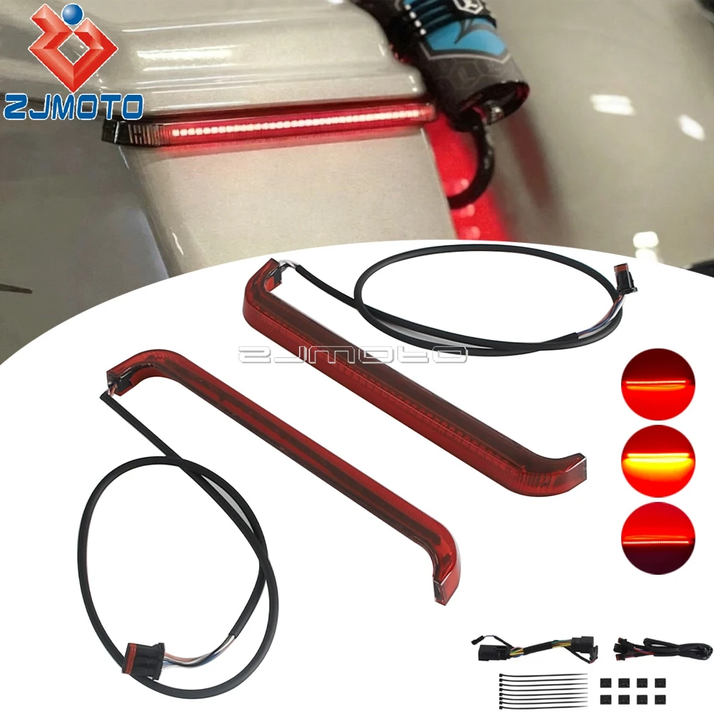 

Smoke/Red Saddle bag Turn Signal Lights For Harley Touring CVO Road Glide FLTRXSE ST FLTRXSTSE FLTRX 23-25 Street Glide FLHX 24+