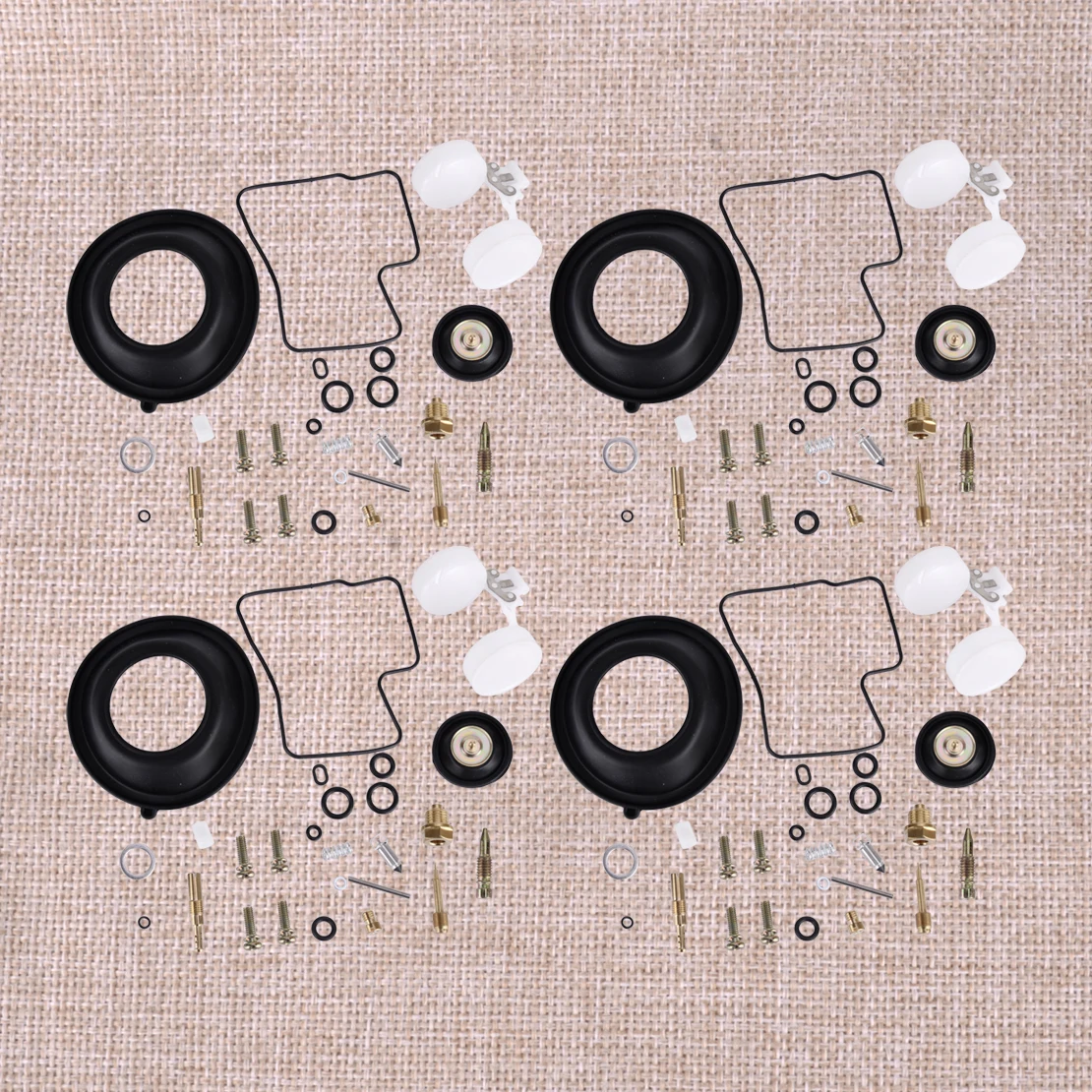 

4 комплекта, комплект для ремонта карбюратора мотоцикла, диафрагменный поплавковый отсекающий клапан, подходит для Honda Shadow VT1100 VT 1100, новинка