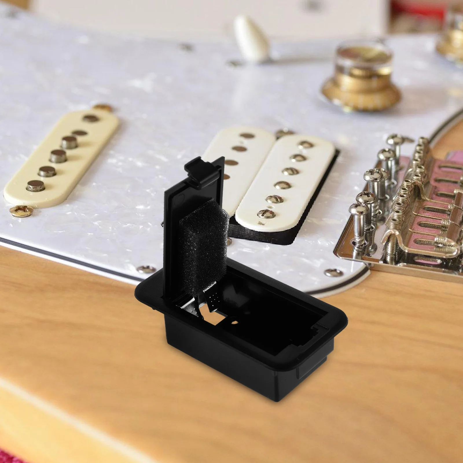

Guitar Pickup Box Durable Plastic Enclosure Easy Replace Enhances Tone Clarity Vibration Protection Wide Compatibility