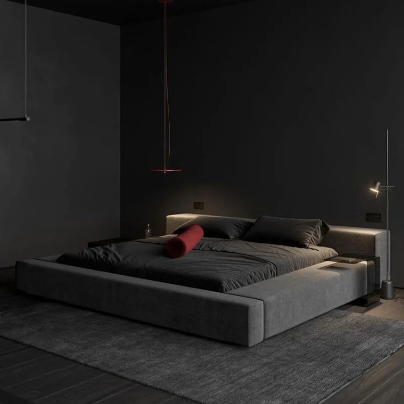 Cama de casal minimalista italiana