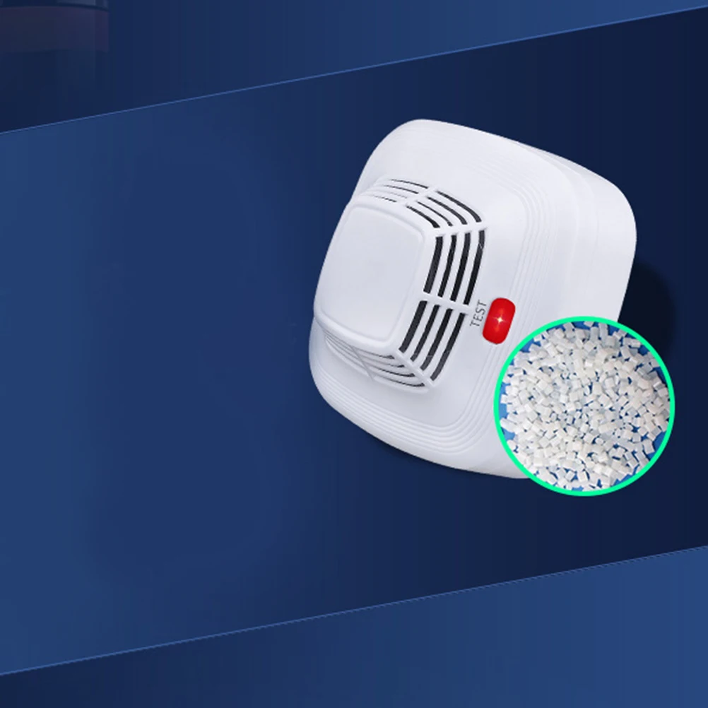 Fire Alarm Smoke White Independent Sensor Stable Sensitive Loud 80db Loud Alarm for Home Factory School