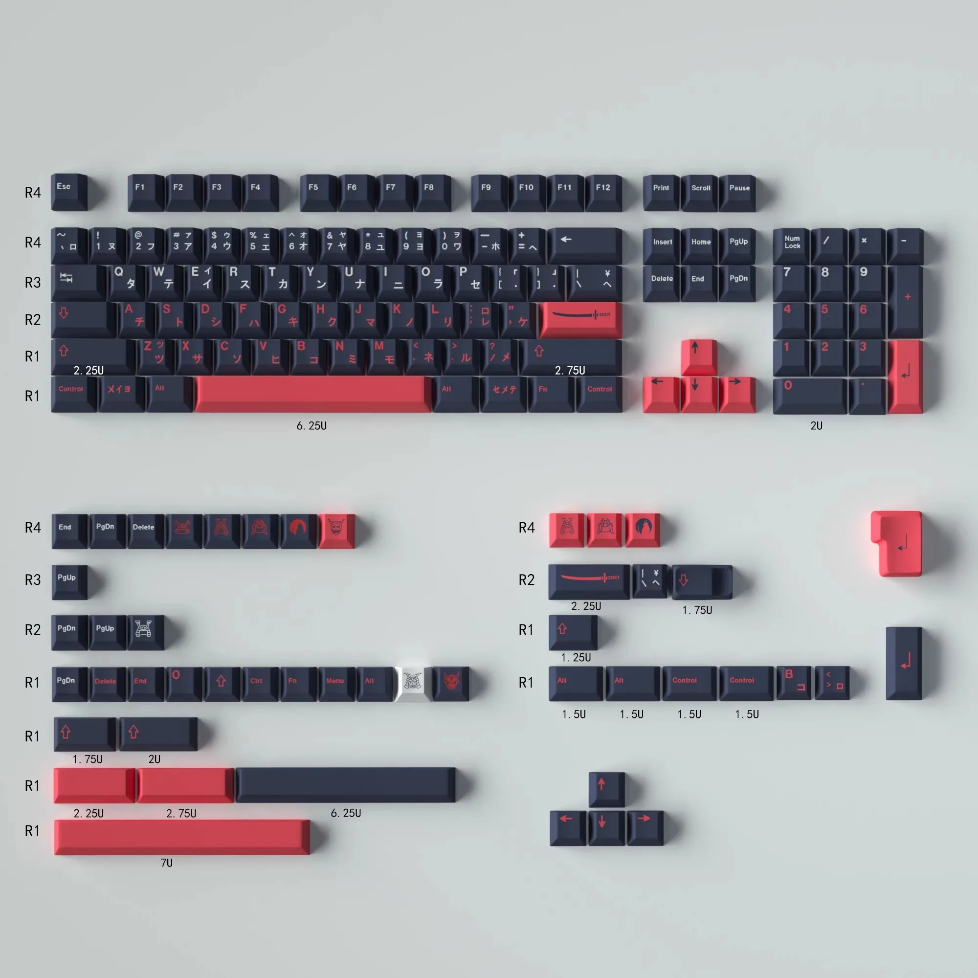 GMK-serie Persoonlijkheidssleuteldop Volledige set van 152 toetsen PBT Hot Rise Cherry Originele fabriek Zeer aanpasbaar mechanisch toetsenbord