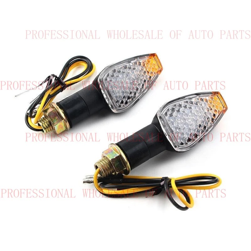 V+ V+ for Universal Mini 14 LED Motorcycle Turn Signal Indicators Blinkers Amber Light