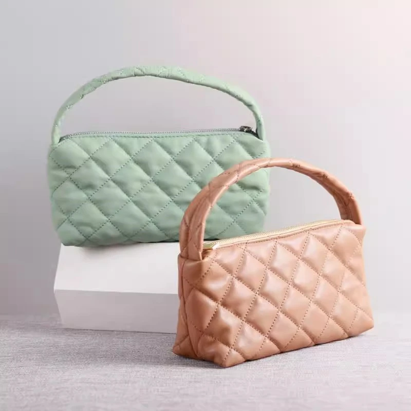 

Colorful Sheepskin Hand-Held Bag Ladies Genuine Leather Clutch Small Handbag Simple Storage Bag women's Bags