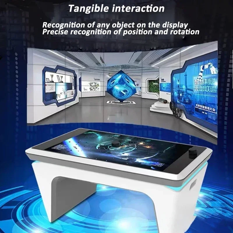Coffee Smart Touch Screen Table Coffee Conference Table Interactive Digital Game Table Touchscreen Physical Controls  for Games