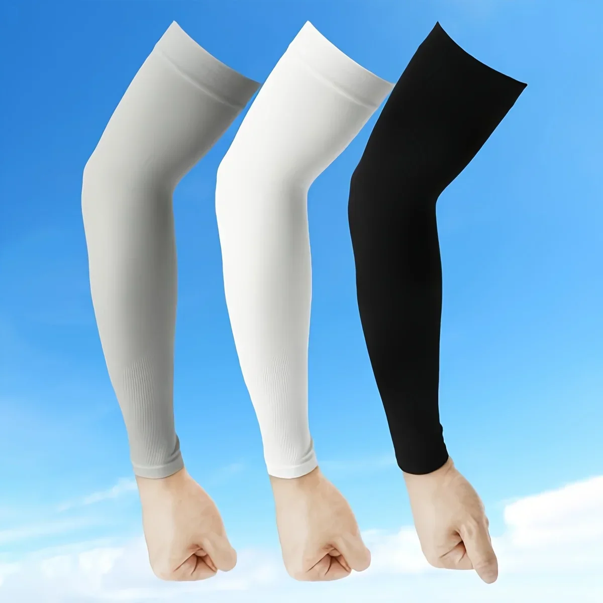 1 paio/3 paia di maniche estive da donna - Vestibilità elastica Protezione solare Assorbimento del sudore Accessori per gite per il tempo libero