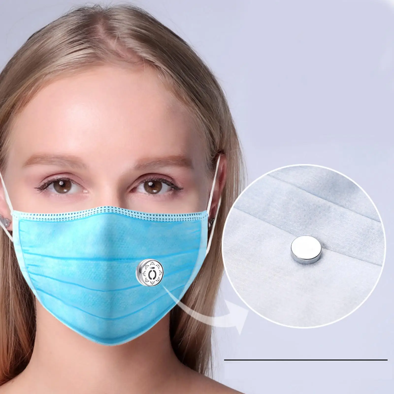 Mask Fragrance Essential Magnetic Vent Clip Stainless Steel Diffuser