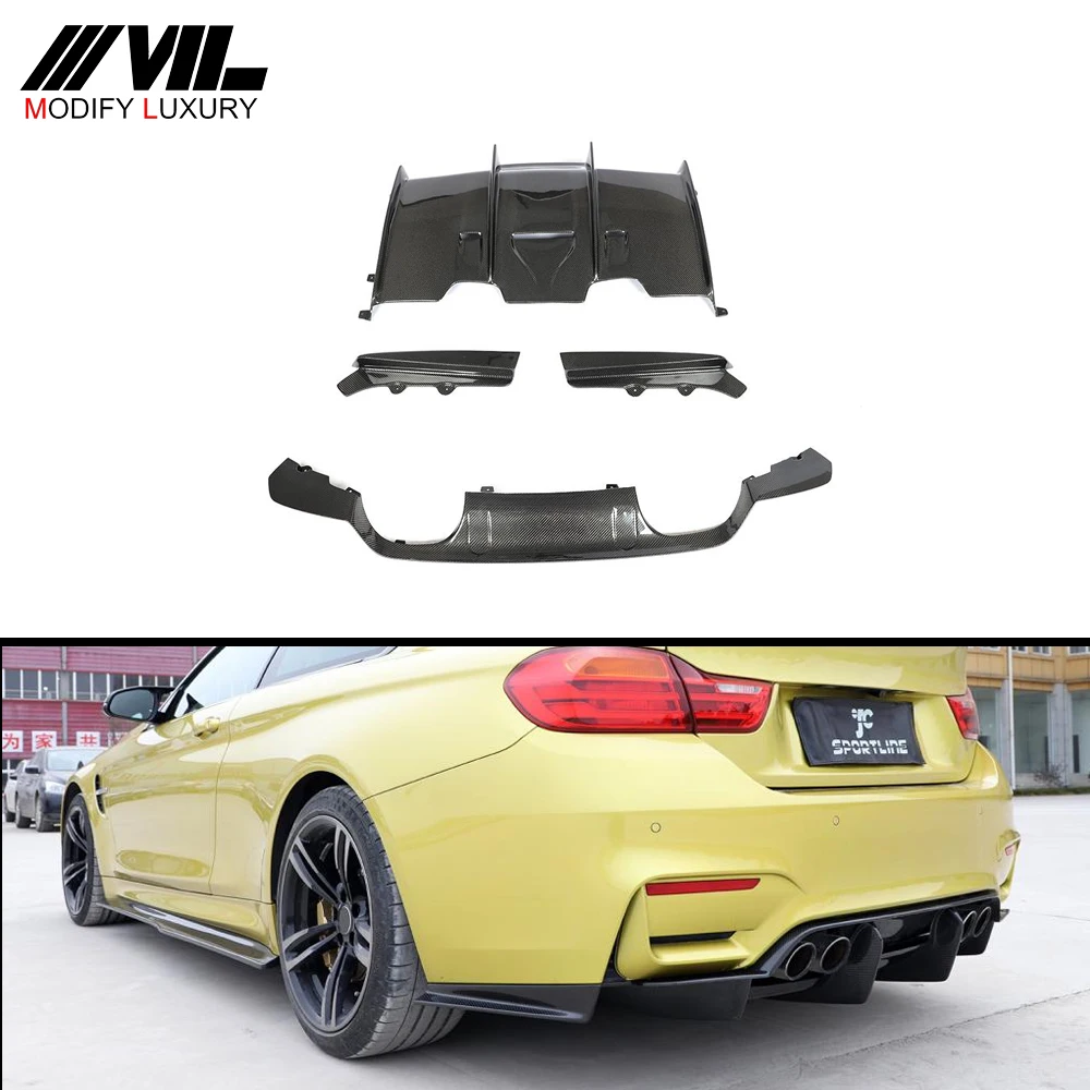 

Suitable for BMW F82 M4 carbon rear diffuser rear lip F80 M3 2014-2020