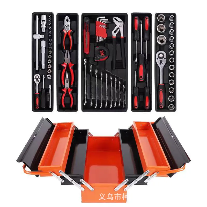 

168-piece portable iron box toolbox