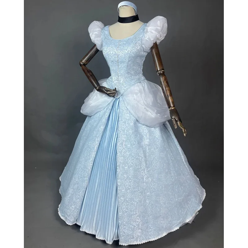 2025 New Halloween Cinderella Dress Newest High Quality Cosplay Princess Costume Adult Lace Up Corset Wedding Evening Party Ball